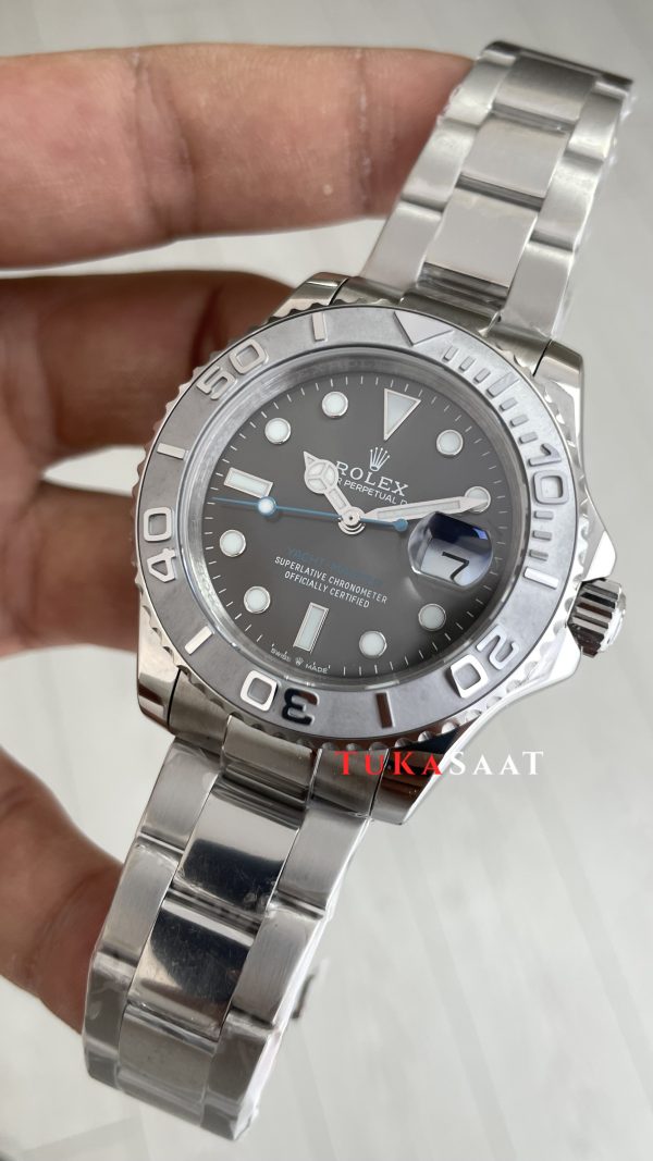 Rolex Yacht Master Rhodium 126622 Gri 40mm Replika Saat Rolex Yacht Master Rhodium 126622 Gri 40mm Replika Saat