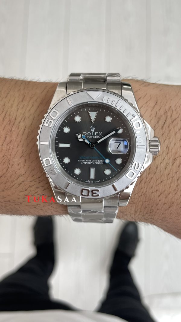 Rolex Yacht Master Rhodium 126622 Gri 40mm Replika Saat Rolex Yacht Master Rhodium 126622 Gri 40mm Replika Saat