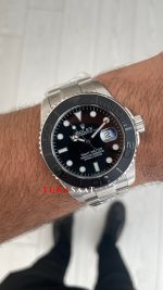 Rolex Yacht Master RLX Titanium 226627 Oyster Siyah Kadran 42mm Replika Saat
