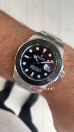 Rolex Yacht Master RLX Titanium 226627 Oyster Siyah Kadran 42mm Replika Saat