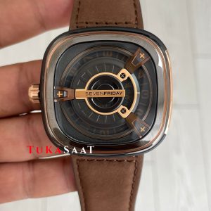 SevenFriday Kahverengi M Serisi M2/02 Brown Rose 47mm Replika Saat