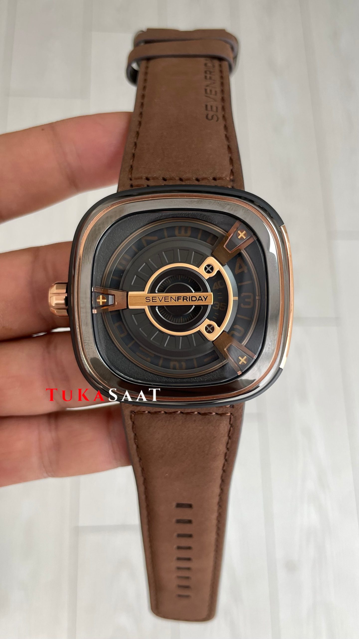 SevenFriday Kahverengi M Serisi M2/02 Brown Rose 47mm Replika Saat SevenFriday Kahverengi M Serisi M2/02 Brown Rose 47mm Replika Saat