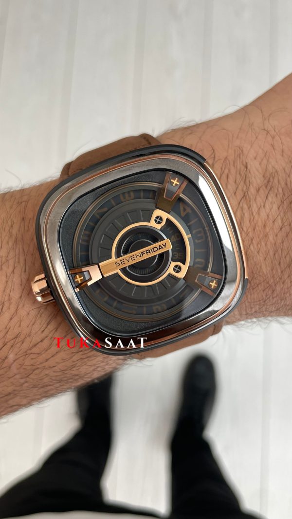 SevenFriday Kahverengi M Serisi M2/02 Brown Rose 47mm Replika Saat SevenFriday Kahverengi M Serisi M2/02 Brown Rose 47mm Replika Saat