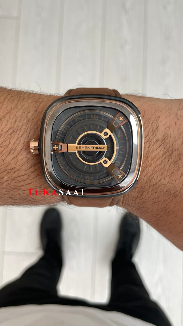 SevenFriday Kahverengi M Serisi M2/02 Brown Rose 47mm Replika Saat SevenFriday Kahverengi M Serisi M2/02 Brown Rose 47mm Replika Saat