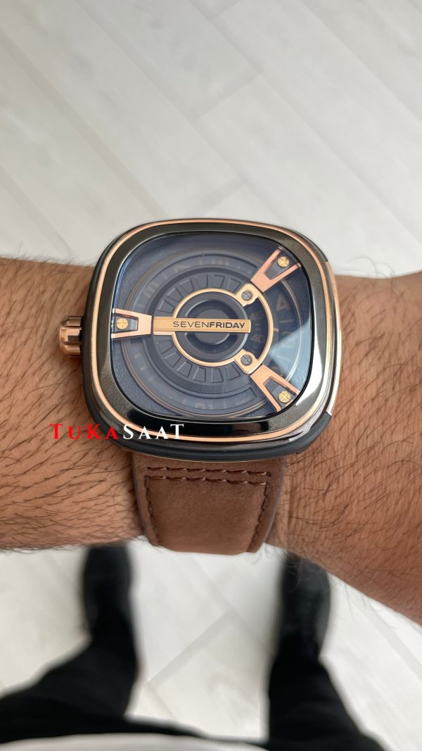 SevenFriday Kahverengi M Serisi M2/02 Brown Rose 47mm Replika Saat SevenFriday Kahverengi M Serisi M2/02 Brown Rose 47mm Replika Saat