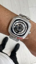SevenFriday P Serisi SF-P1B/01M Silver 47mm Replika Saat