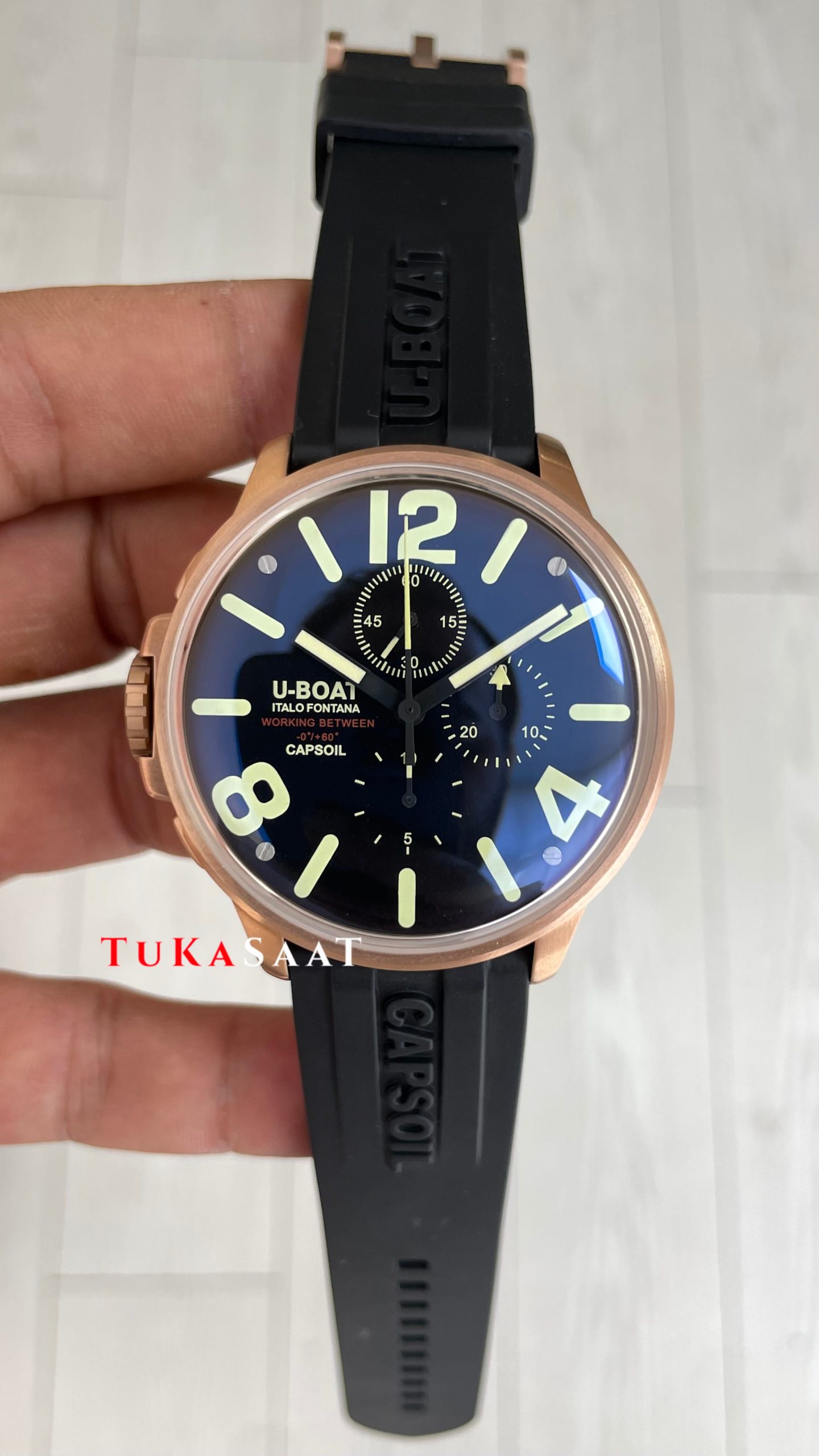 U-Boat Capsoil Chrono Rose 45mm Replika Saat U-Boat Capsoil Chrono Rose 45mm Replika Saat