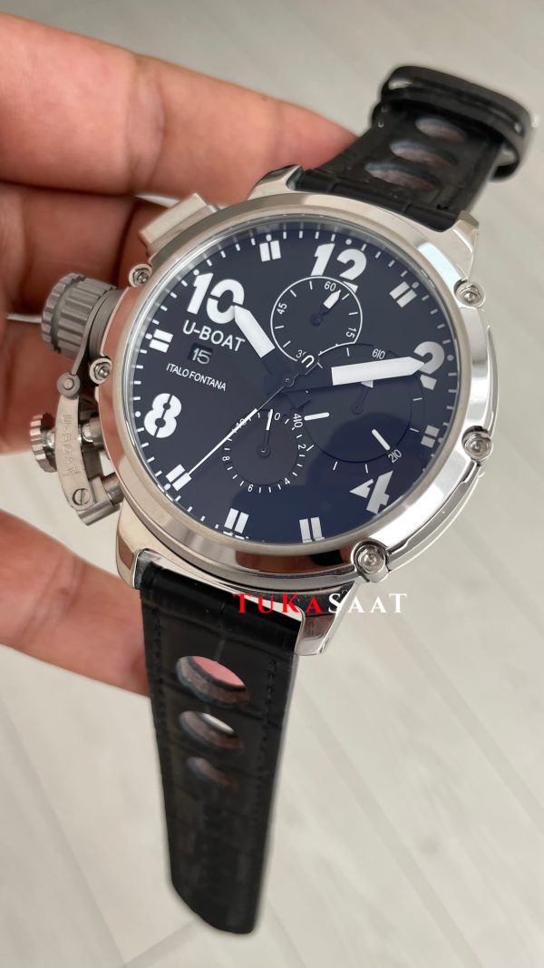 U-Boat Chimera Sideview Siyah Kadran 46mm Replika Saat