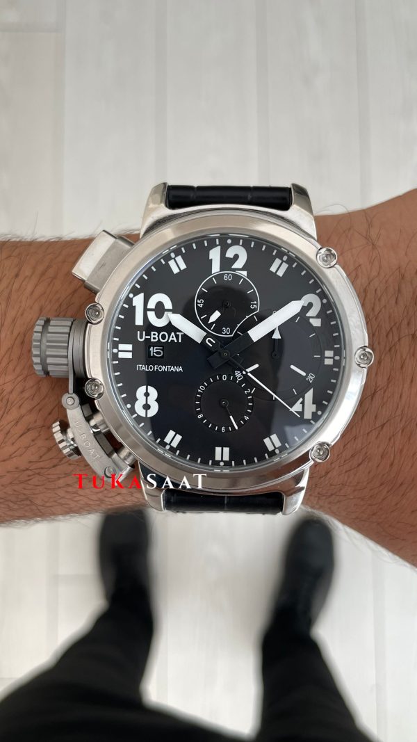 U-Boat Chimera Sideview Siyah Kadran 46mm Replika Saat