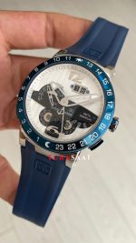 Ulysse Nardin El Toro GMT Perpetual Calendar Executive Beyaz Kadran 43mm Blue Silver Replika Saat