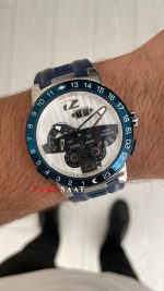 Ulysse Nardin El Toro GMT Perpetual Calendar Executive Beyaz Kadran 43mm Blue Silver Replika Saat