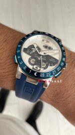 Ulysse Nardin El Toro GMT Perpetual Calendar Executive Beyaz Kadran 43mm Blue Silver Replika Saat