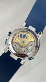 Ulysse Nardin El Toro GMT Perpetual Calendar Executive Beyaz Kadran 43mm Blue Silver Replika Saat