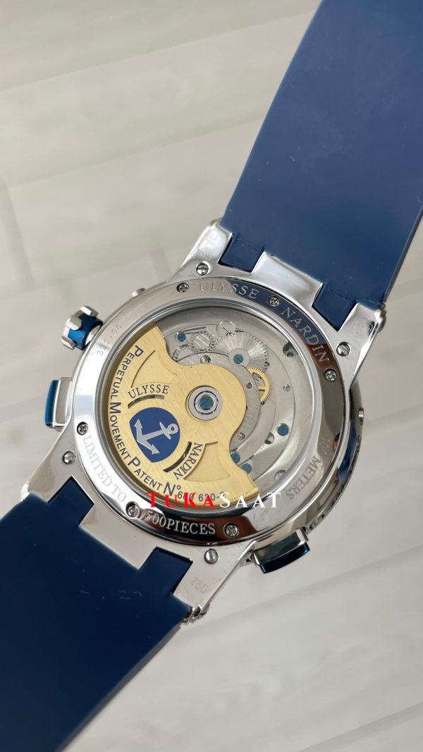 Ulysse Nardin El Toro GMT Perpetual Calendar Executive Beyaz Kadran 43mm Blue Silver Replika Saat