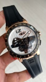 Ulysse Nardin El Toro GMT Perpetual Calendar Executive Beyaz Kadran 43mm Rose Replika Saat