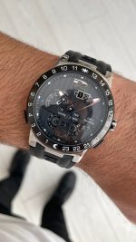 Ulysse Nardin El Toro GMT Perpetual Executive Siyah Kadran 43mm Replika Saat