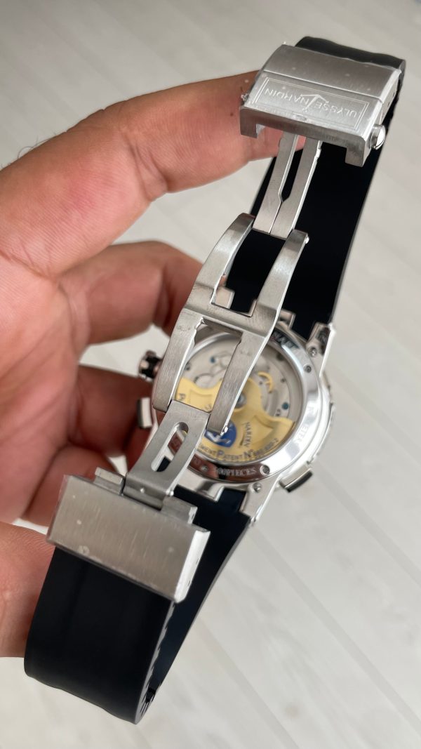 Ulysse Nardin El Toro GMT Perpetual Executive Siyah Kadran 43mm Replika Saat