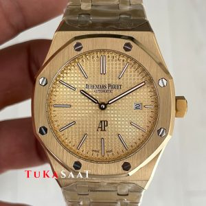 Audemars Piguet Royal Oak Jumbo Extra Thin Gold 15202 Replika Saat