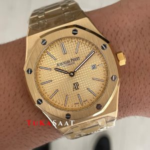 Audemars Piguet Royal Oak Jumbo Extra Thin Gold 15202 Replika Saat