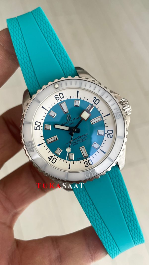 Breitling Superocean A17377 Tiffany 44mm Replika Saat Breitling Superocean A17377 Tiffany 44mm Replika Saat