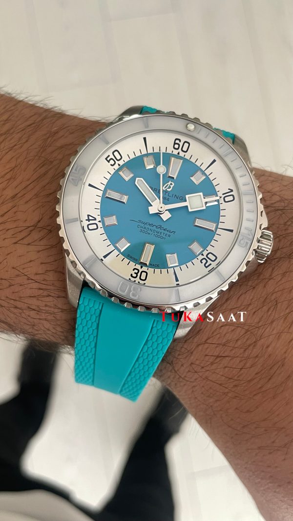 Breitling Superocean A17377 Tiffany 44mm Replika Saat Breitling Superocean A17377 Tiffany 44mm Replika Saat