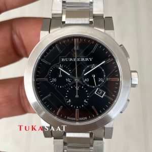 Burberry BU9351 The City Herenhorloge Chronograph Siyah 42mm Replika Saat