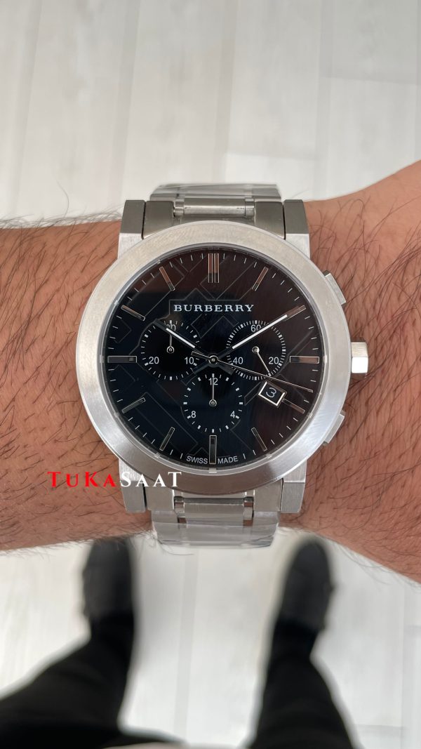 Burberry BU9351 The City Herenhorloge Chronograph Siyah 42mm Replika Saat