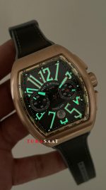 Franck Muller Vanguard Chronograph Gri V45CCDT Rose 44mm Super Clone Swiss ETA Saat ABF Factory