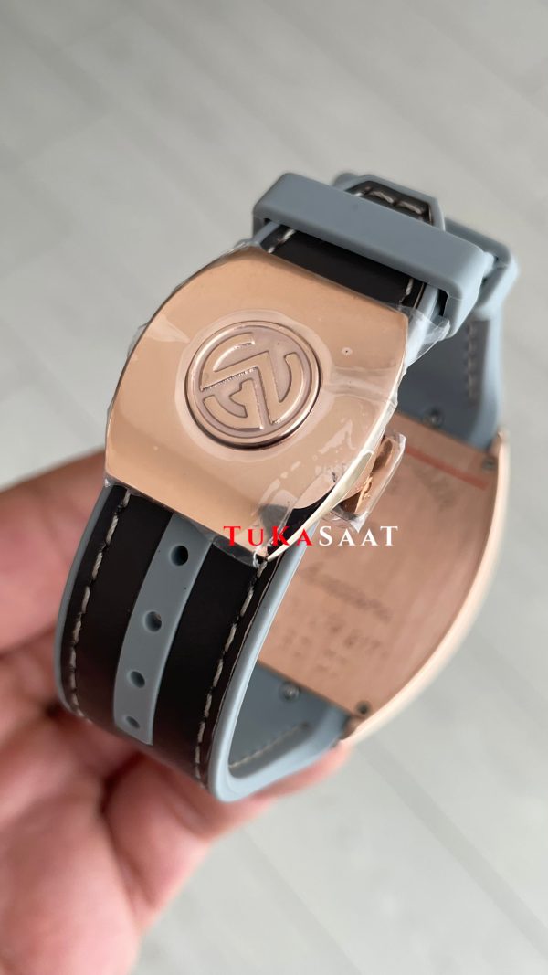 Franck Muller Vanguard Gri V45SCDT Rose Super Clone Swiss ETA Saat ABF Factory Franck Muller Vanguard Gri V45SCDT Rose Super Clone Swiss ETA Saat ABF Factory