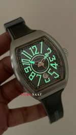 Franck Muller Vanguard GRİ V45SCDT Titanium Super Clone Swiss ETA Saat ABF Factory