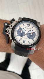 Graham Chronofighter Oversize Beyaz 47mm Replika Saat
