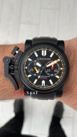 Graham Chronofighter Oversize Black PVD 47mm Replika Saat