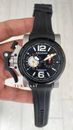 Graham Chronofighter Oversize Siyah 47mm Replika Saat