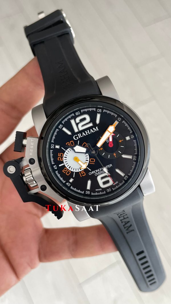Graham Chronofighter Oversize Siyah 47mm Replika Saat Graham Chronofighter Oversize Siyah 47mm Replika Saat
