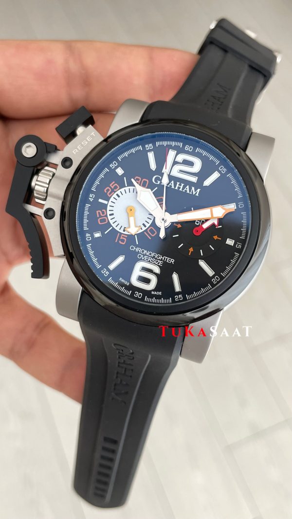 Graham Chronofighter Oversize Siyah 47mm Replika Saat Graham Chronofighter Oversize Siyah 47mm Replika Saat