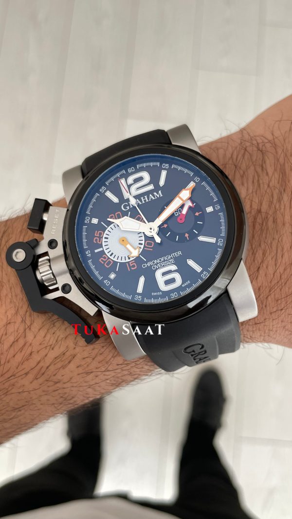 Graham Chronofighter Oversize Siyah 47mm Replika Saat Graham Chronofighter Oversize Siyah 47mm Replika Saat