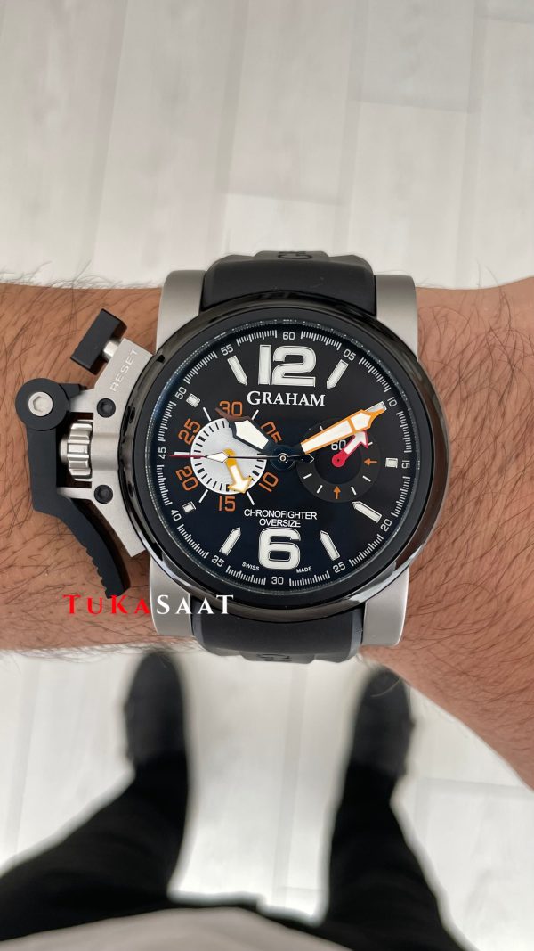 Graham Chronofighter Oversize Siyah 47mm Replika Saat Graham Chronofighter Oversize Siyah 47mm Replika Saat