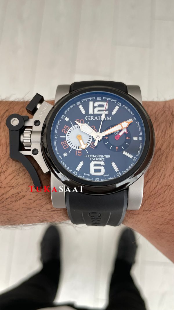 Graham Chronofighter Oversize Siyah 47mm Replika Saat Graham Chronofighter Oversize Siyah 47mm Replika Saat