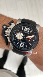 Graham Chronofighter Oversize Siyah 47mm Replika Saat
