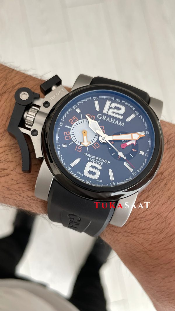 Graham Chronofighter Oversize Siyah 47mm Replika Saat Graham Chronofighter Oversize Siyah 47mm Replika Saat