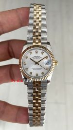Rolex Datejust Beyaz Diamond Dial 278273 Jubilee 31mm Lady Two Tone Gold Kadın Saati