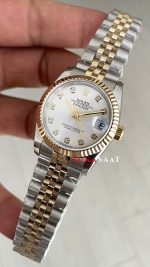 Rolex Datejust Beyaz Diamond Dial 278273 Jubilee 31mm Lady Two Tone Gold Kadın Saati