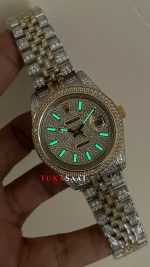 Rolex Datejust Diamond 126300 Jubilee Two Tone Gold 41mm Replika Saat