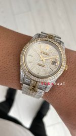 Rolex Datejust Diamond 126300 Jubilee Two Tone Gold 41mm Replika Saat