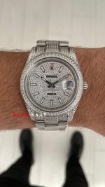 Rolex Datejust Diamond 126300 Silver Oyster 41mm Replika Saat
