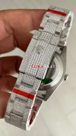 Rolex Datejust Diamond 126300 Silver Oyster 41mm Replika Saat
