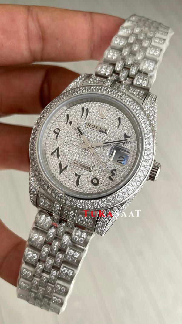 Rolex Datejust Diamond Arabic Dial 126300 Jubilee 41mm Replika Saat