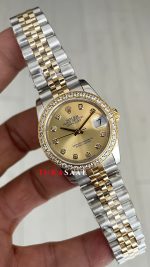 Rolex Datejust Şampanya 278273 Jubilee 31mm Champagne Diamond Lady Two Tone Gold Kadın Saati