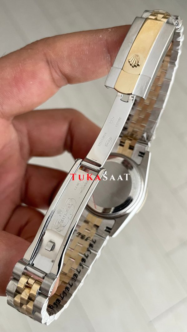 Rolex Datejust Siyah Taşlı 278273 Jubilee 31mm Black Diamond Dial Lady Two Tone Gold Kadın Saati