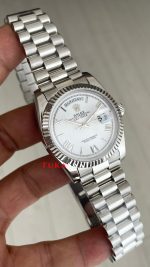 Rolex Day Date Beyaz 228239 White Roman Dial 36mm President Replika Saat